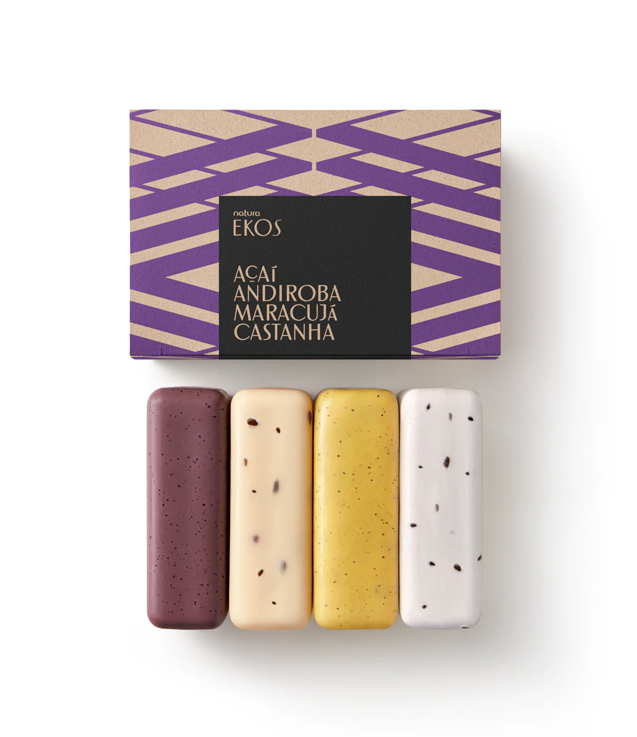 Ekos Exfoliating Multipack Bar Soap Set: Açaí Andiroba Maracujá & Castanha 3 Ekos Exfoliating Multipack Bar Soap Set: Açaí Andiroba Maracujá & Castanha