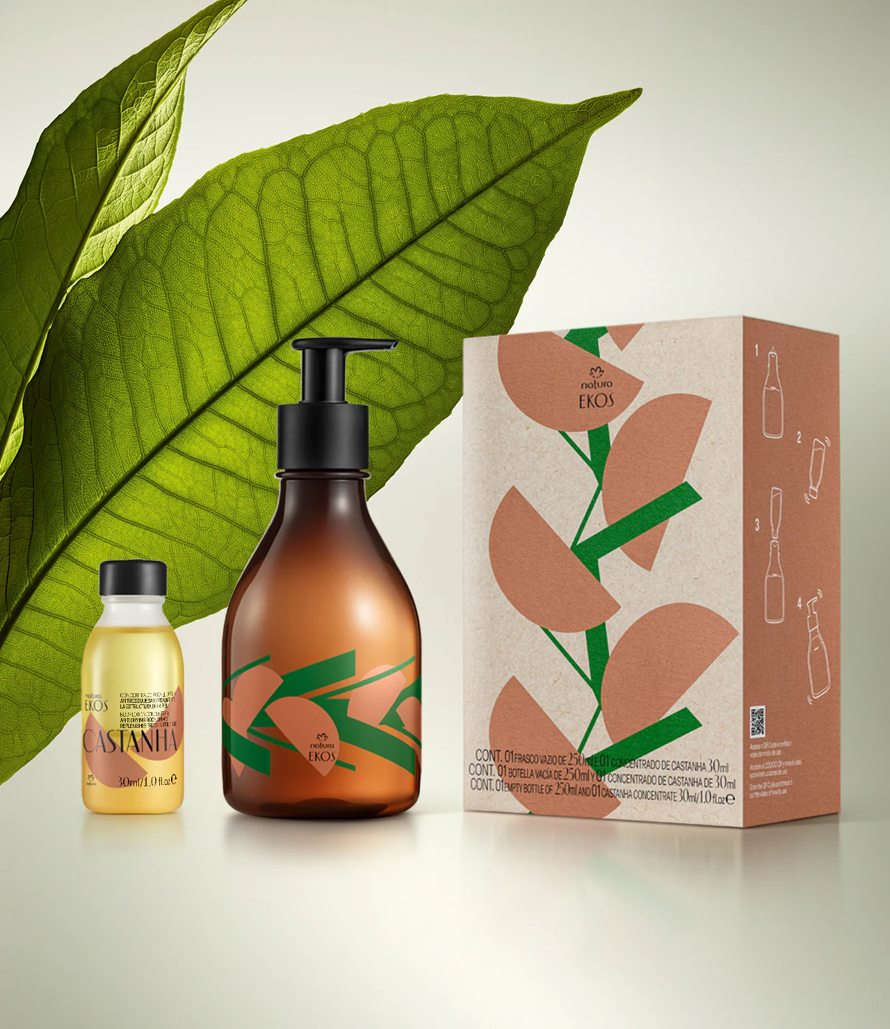 Ekos Castanha Body Lotion Concentrate Kit