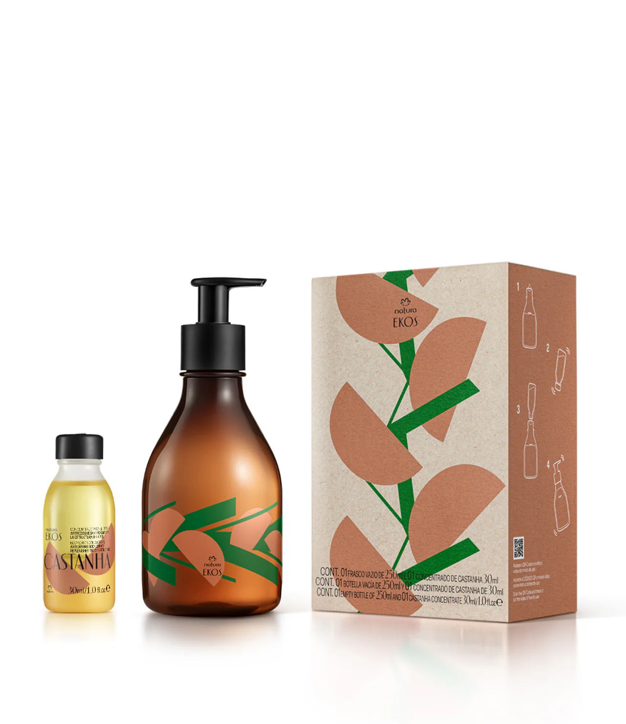 Ekos Castanha Body Lotion Concentrate Kit 5 Ekos Castanha Body Lotion Concentrate Kit