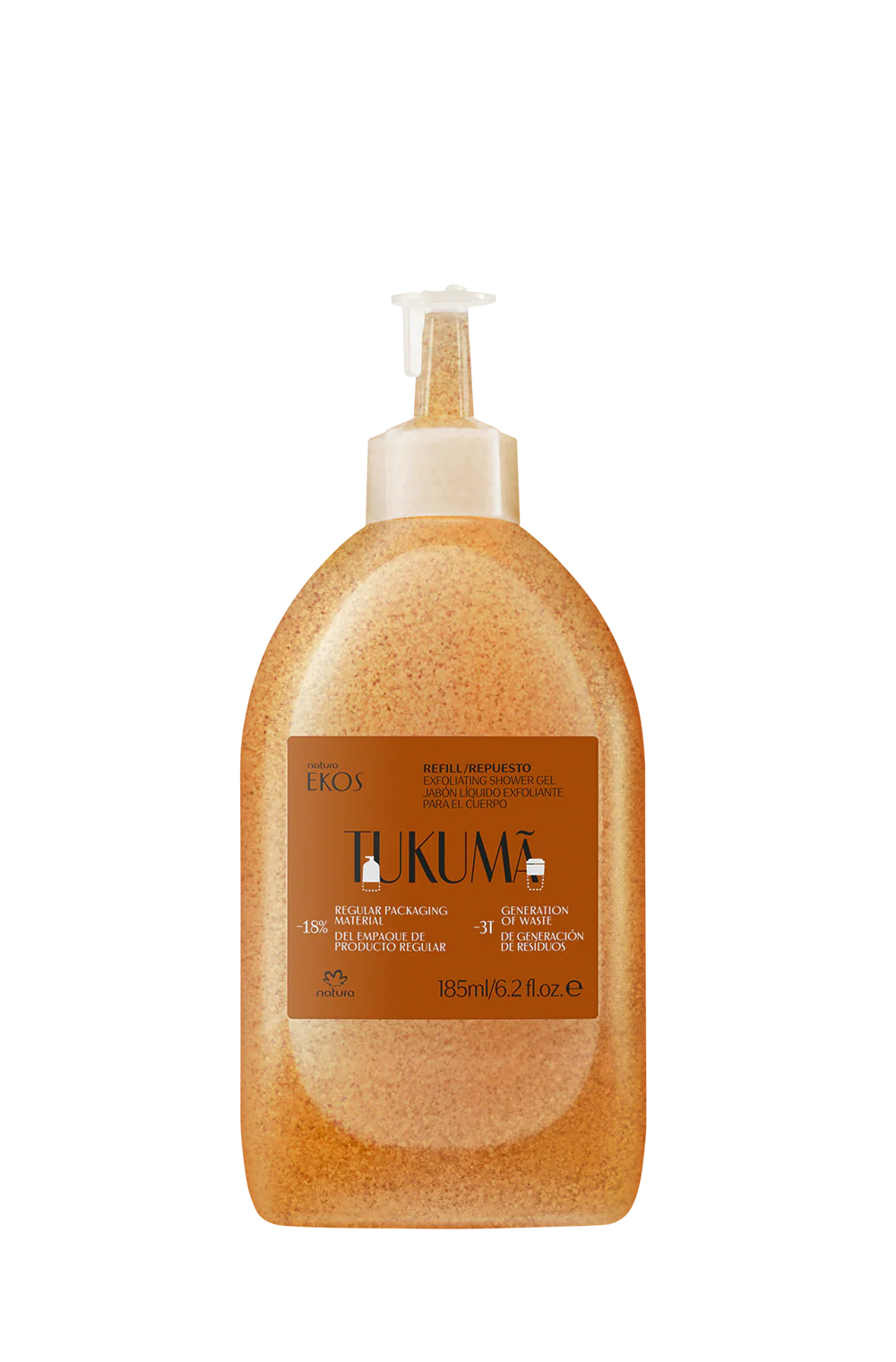 Ekos Tukumã Exfoliating Shower Gel Refill